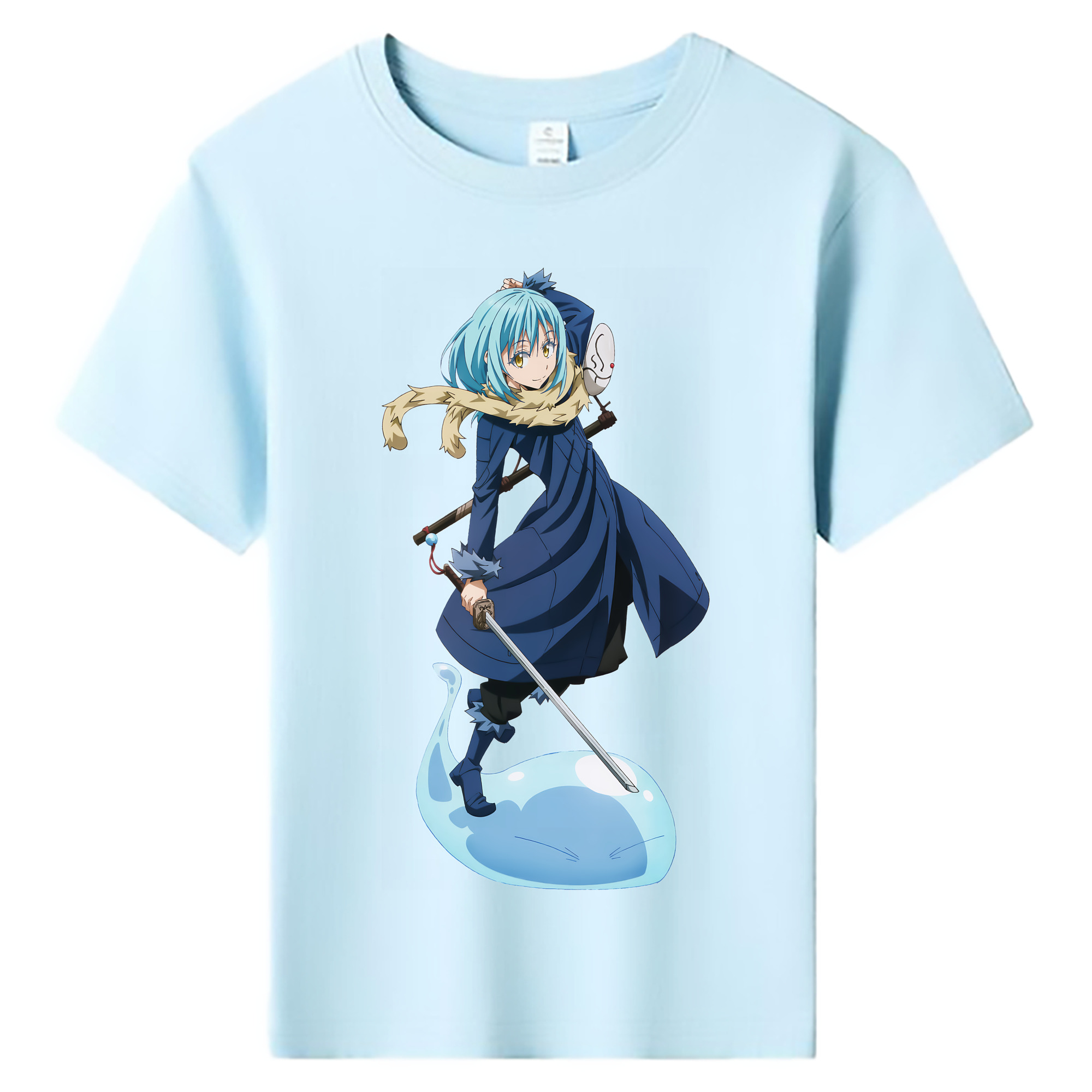 （画像用） 転スラ Regarding Reincarnated to Slime 綿100％キッズTシャツ（フロントプリント）